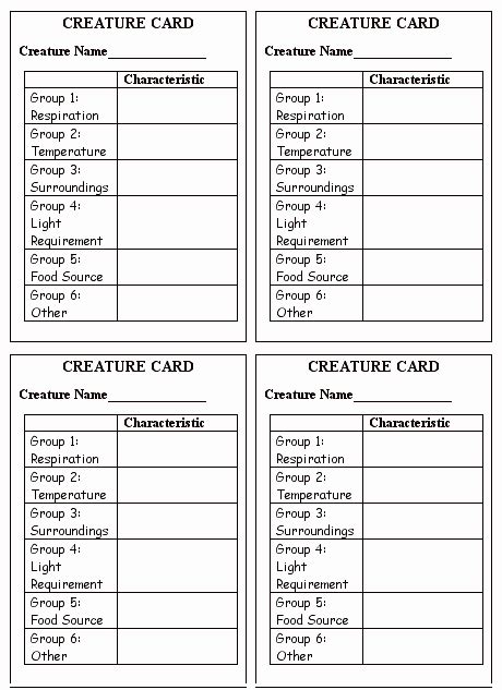 50 Characteristics Of Life Worksheet