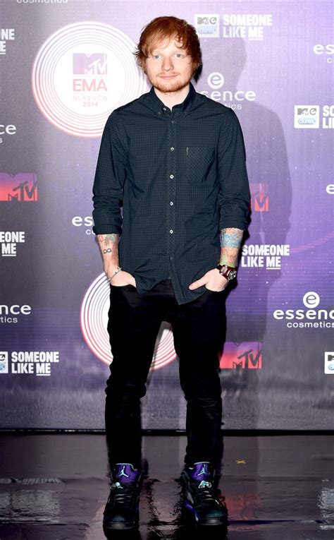 Ed Sheeran from 2014 MTV EMAs Red Carpet Arrivals | E! News