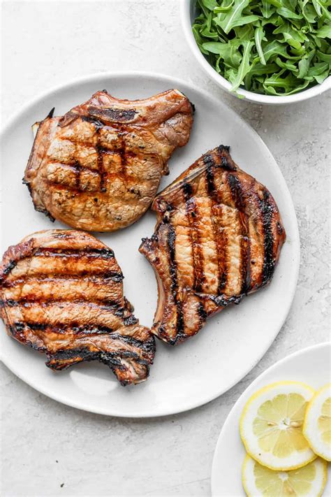 Juicy Grilled Pork Chops - Fit Foodie Finds