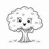 Smiling Tree Coloring Pages sketch template