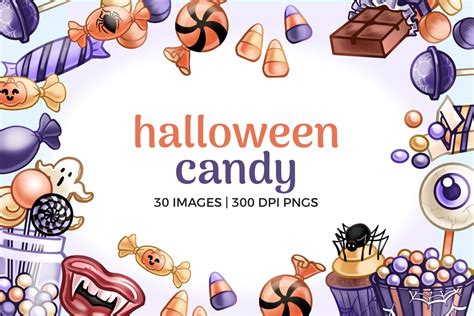 Halloween Candy Clipart Graphic by theclipatelier · Creative Fabrica