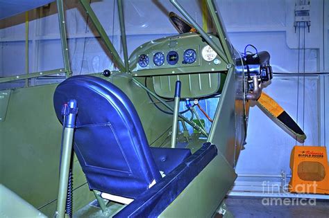 WW 2 Army Piper Cub Cockpit Photograph by Paul Lindner - Pixels