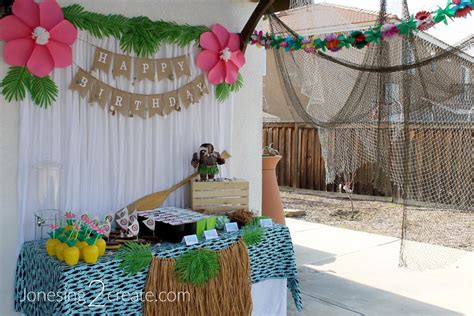 Moana Luau Birthday Party - Jonesing2Create