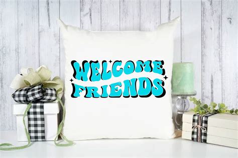 Retro Welcome Sign Design, Welcome Friends Graphic by Design Mania ...