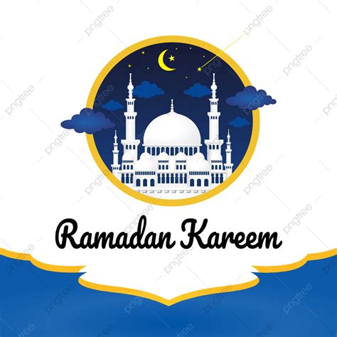 Ramadan Islamic Mosque Vector Hd PNG Images, Mosque Ramadan, Poster Night Background, Ramadan ...