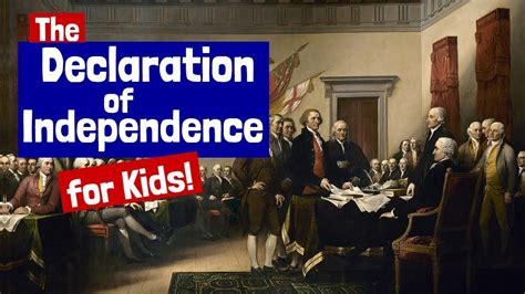 The Declaration of Independence for Kids | The declaration of independence for kids, Declaration ...