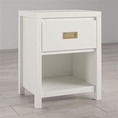 Little Seeds Monarch Hill Haven Kids' 1 Drawer Nightstand, White with Gold Drawer Pull, 15.75 x ...