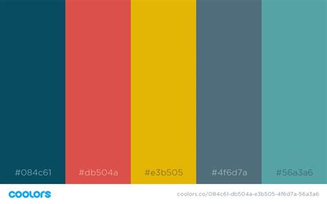 Bold Color Palette for Website Design