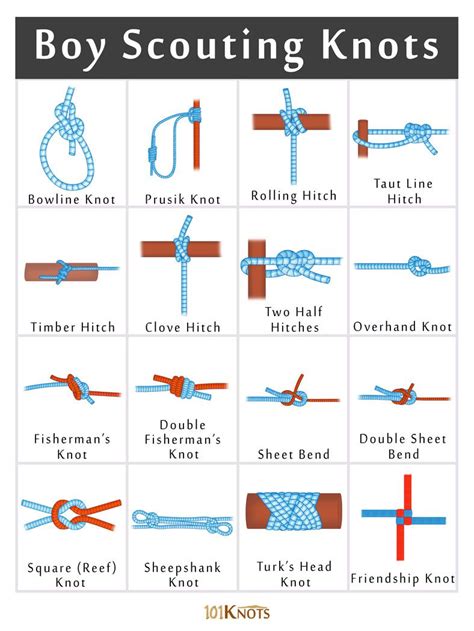 List of Basic Boy Scout Training Knots According To Their Uses Learning to tie knots is an ...