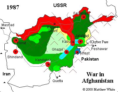 Map of the War in Afghanistan