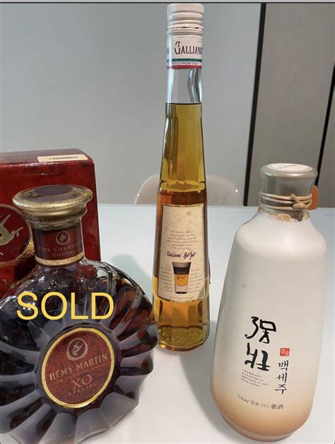 Clearance Sale - Galliano Italian liqueur, Baekseju Korean rice wine, Food & Drinks, Alcoholic ...