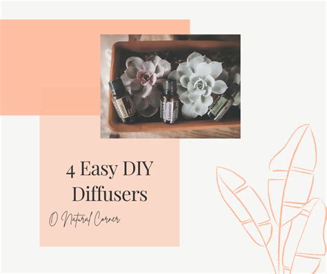 4 Easy DIY Diffusers for Your Home - O Natural Corner