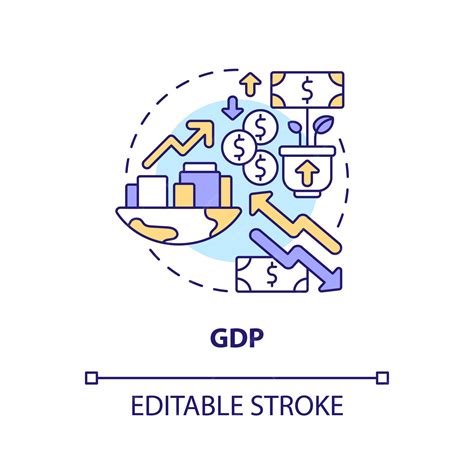 Premium Vector | Gdp concept icon