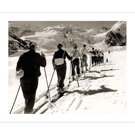 Ski Touring in St. Moritz Photo (Black & White, 2 Sizes)