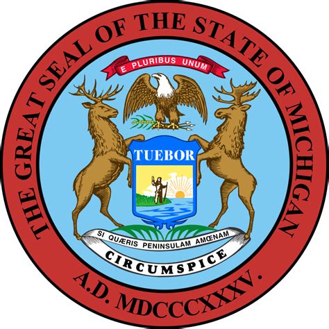 State Seal of Michigan | The Great Seal of the State of Michigan | Symbol Hunt