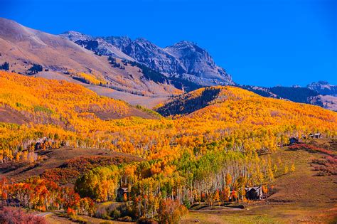 Fall color, Last Dollar Road, between Telluride and Ridgway, San Juan ...