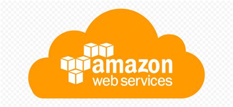 Orange Cloud Contains White Amazon AWS Logo | Citypng