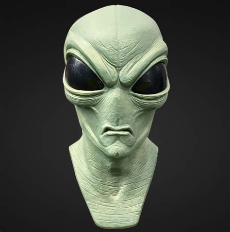 Klären Stuhl Gänseblümchen alien maske grün Aussprache Überwinden Computer