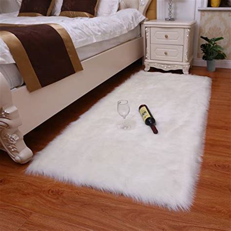 YOH Rectangle Luxury Fluffy Bedroom Bedside Rugs a Must - FurnitureV.com