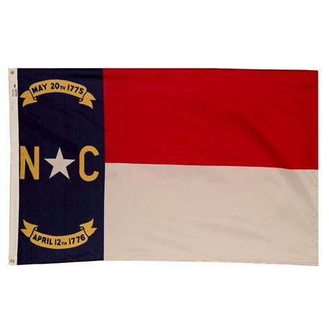 Valley Forge Flag 3 ft. x 5 ft. Nylon North Carolina State Flag-NC3 - The Home Depot