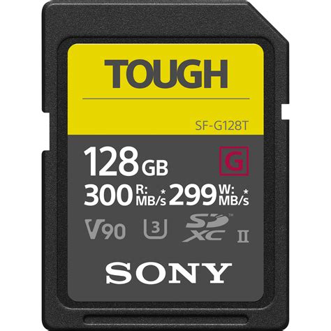 Sony 128GB SF-G TOUGH Series UHS-II SDXC Memory Card SF-G128T/T1