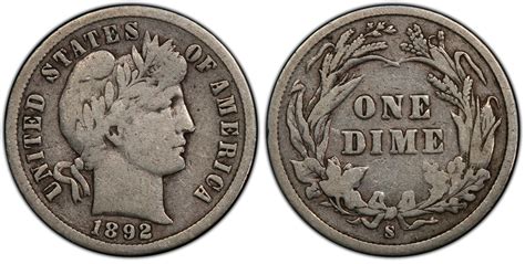 Images of Barber Dime 1892-S 10C - PCGS CoinFacts