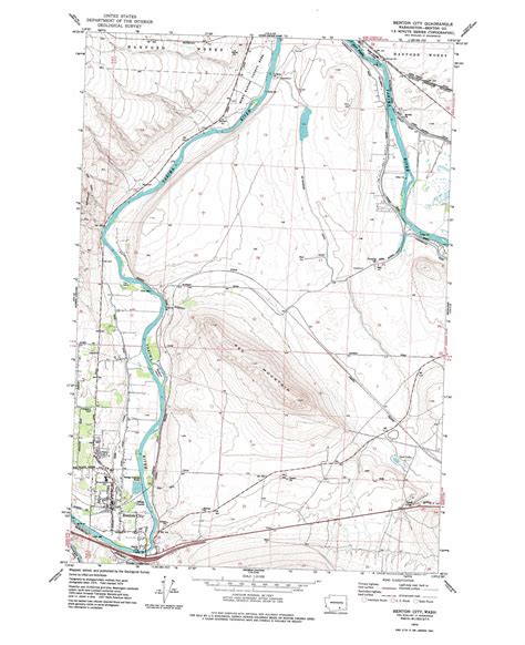 Benton City topographic map, WA - USGS Topo Quad 46119c4