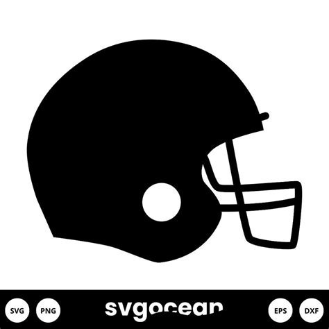 Football Helmet SVG vector for instant download - Svg Ocean — svgocean