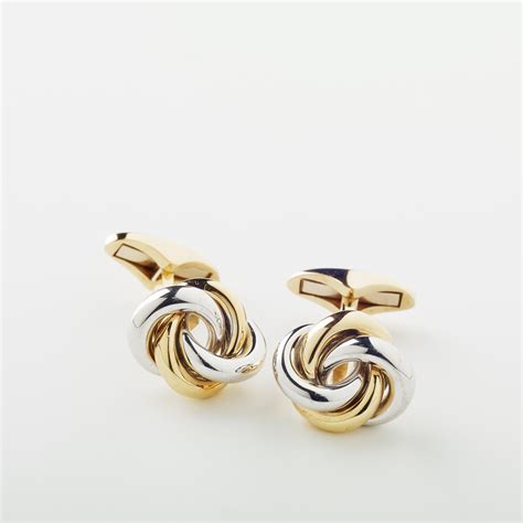 18kt Gold Knot Cufflinks - Elizabeth Bruns, Inc.