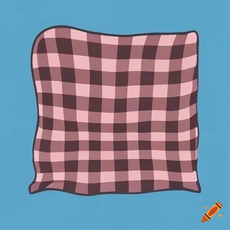 Checkered blanket vector art