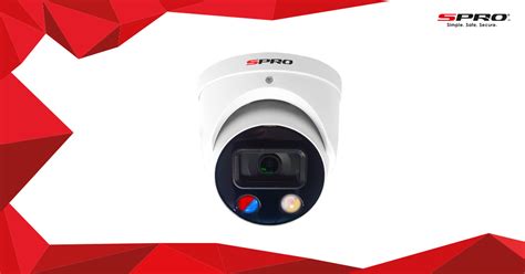 SPRO Active Deterrence 2.0 IP Turret Cameras - White - V2 | SPRO CCTV