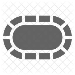 Poker table Icon - Download in Glyph Style