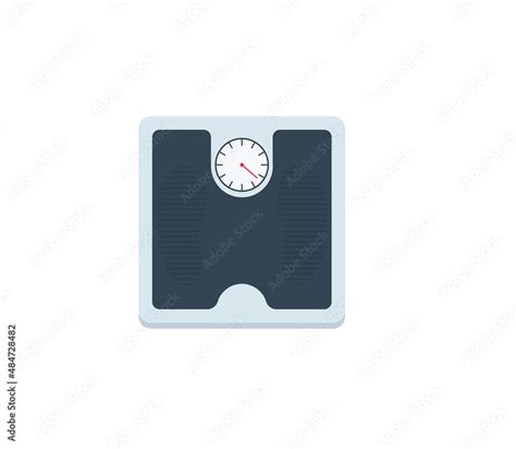 Weight scale vector isolated icon. Emoji illustration. Weight scale ...