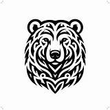 Tribal Bear Vector Art Icons And Graphics For Free Download sketch template