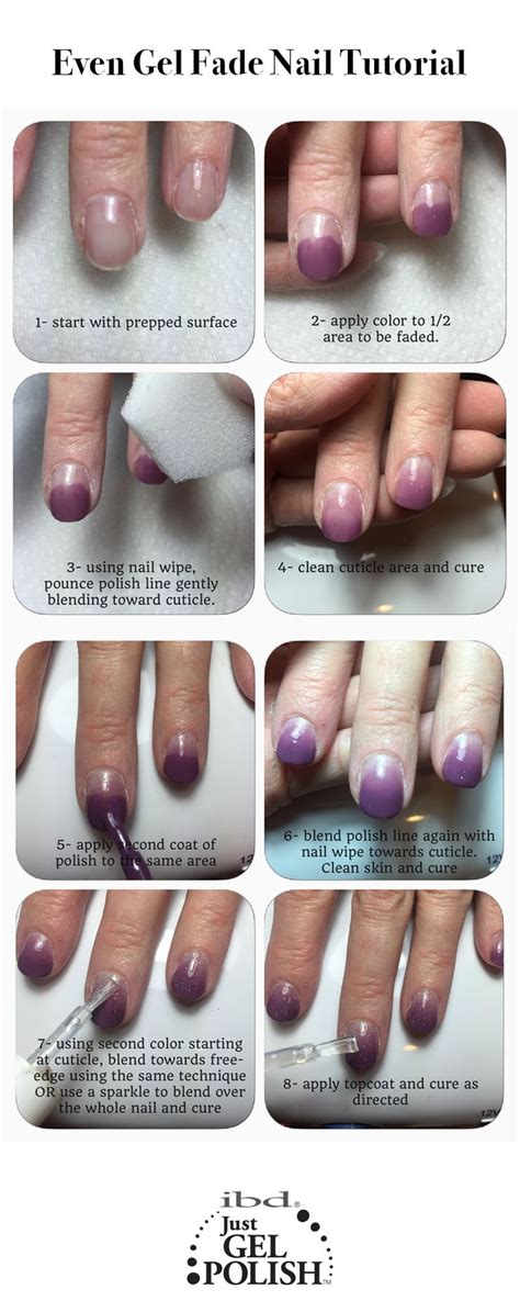 how to ombre gel nails art tutorials