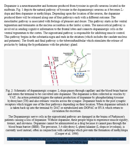 Dopamine is a neurotransmitter and hormone produced | Chegg.com