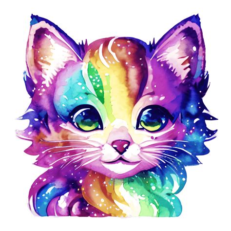 Intricate Watercolor Kitten · Creative Fabrica