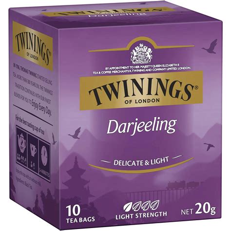 Calories in Twinings Darjeeling Tea Bags calcount