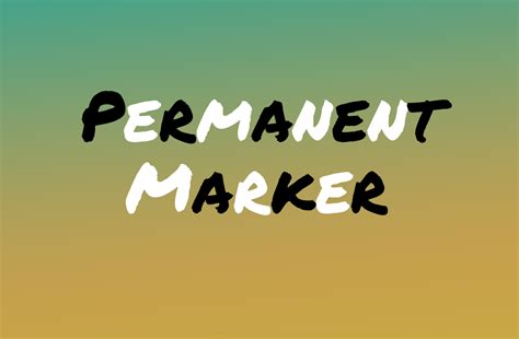 Permanent Marker Font - Fonts Hut