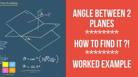 Angle Between 2 Planes - How to find it ?! - YouTube