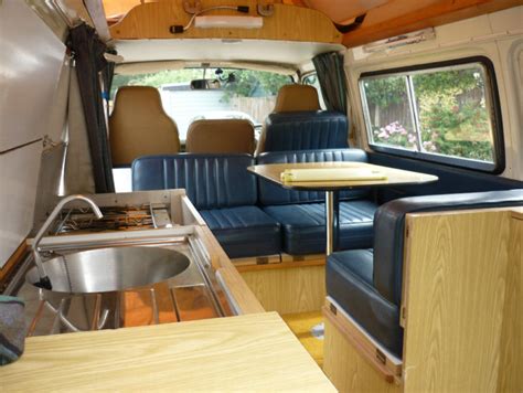 Campervan interior, Van interior, Volkswagen camper van