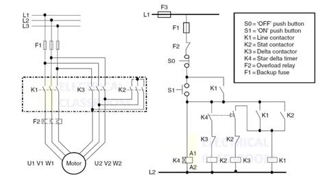 Star-delta starter (Wye-Delta Starters) - Circuit, working