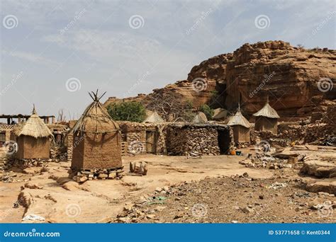 Dogon Village in Mali, West Africa Stock Photo - Image of culture, rock: 53771658