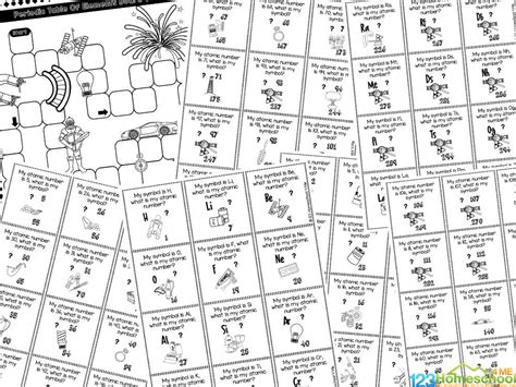 FREE Printable Periodic Table Board Game Activities for Kids