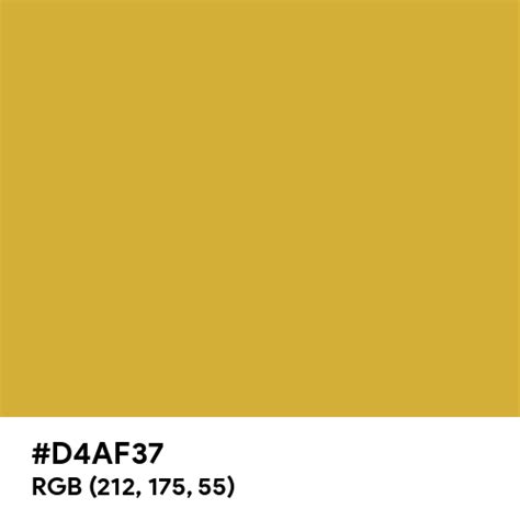 Metallic Gold color hex code is #D4AF37