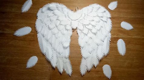 BUDGET-FRIENDLY AND EASY ANGEL WINGS / DIY ANGEL WINGS MADE OF PAPER - YouTube