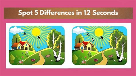 Spot The Difference: Only 4 out of 100 people can spot 5 differences between the images in 12 ...