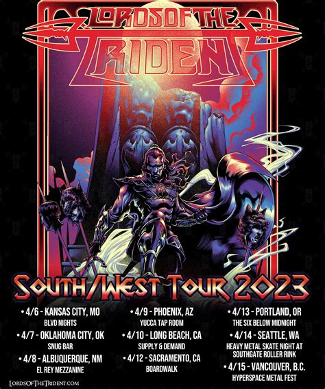 US power metal band LORDS OF THE TRIDENT start US Southwest tour 2023 | Metalheads Forever Magazine