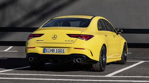 2020 Mercedes-AMG CLA 35 4MATIC (Color: Sun Yellow) - Rear | Caricos