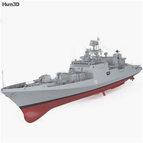 Talwar-class frigate 3D model - Ship on Hum3D